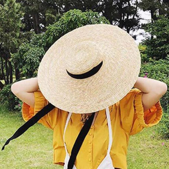 Capri Raffia Boater Hat