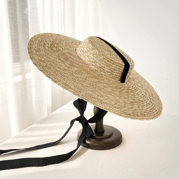 Capri Raffia Boater Hat