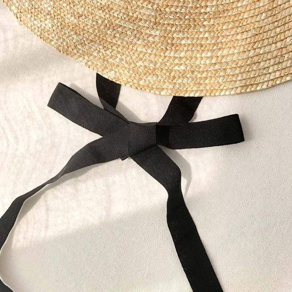 Capri Raffia Boater Hat