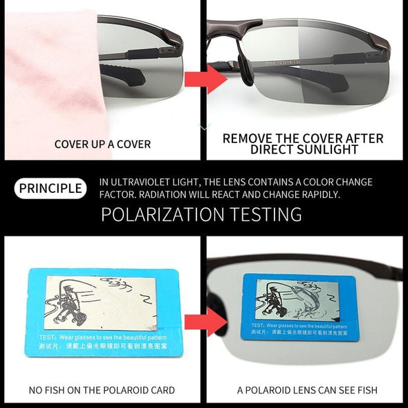 Photo-Chromic Polarized Sunglasses