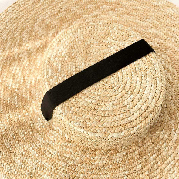 Capri Raffia Boater Hat